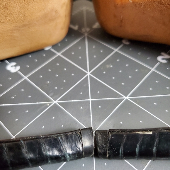 House of Harlow 1960 Black Snake Leather, Pin-Up Sexy Pump Heels - Picture 13 of 15